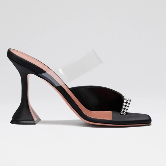 ♠️SOLD♠️ Authentic AMINA MUADDI PALOMA CRYSTAL SLIPPER SANDAL - Picture 4 of 13